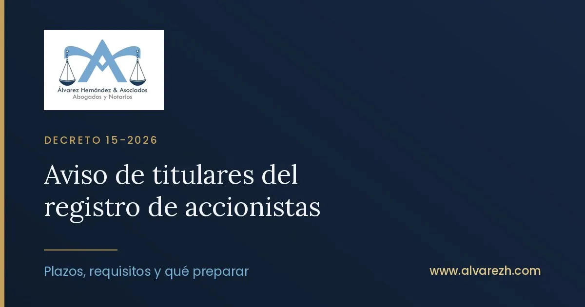 Imagen de portada del artículo: Aviso de titulares del registro de accionistas: qué debe hacer su sociedad