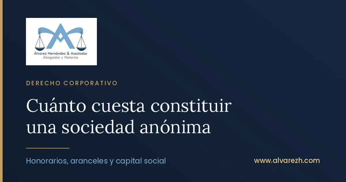Imagen de portada del artículo: Cuánto cuesta constituir una sociedad anónima en Guatemala