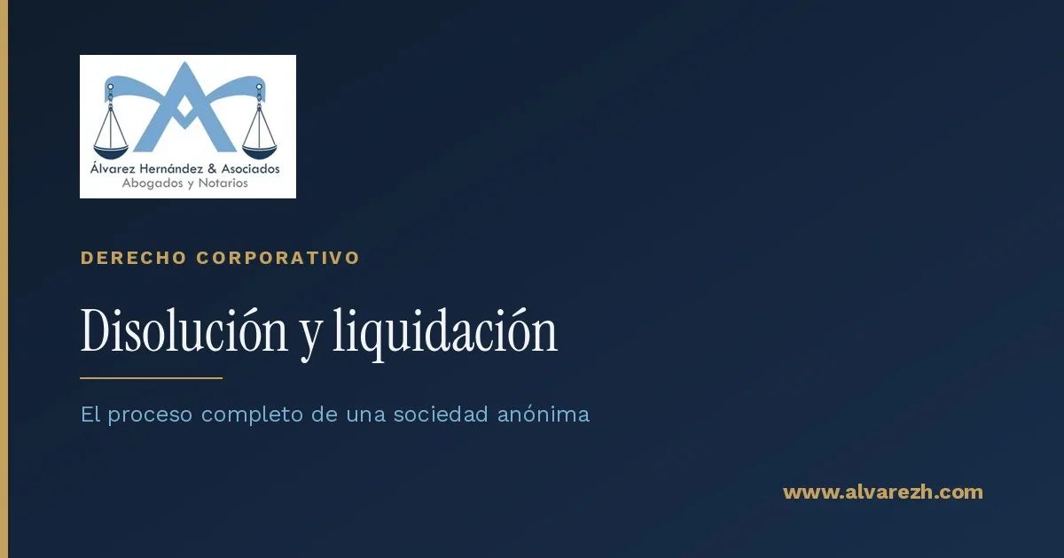 Imagen de portada del artículo: Disolución y liquidación de una sociedad anónima