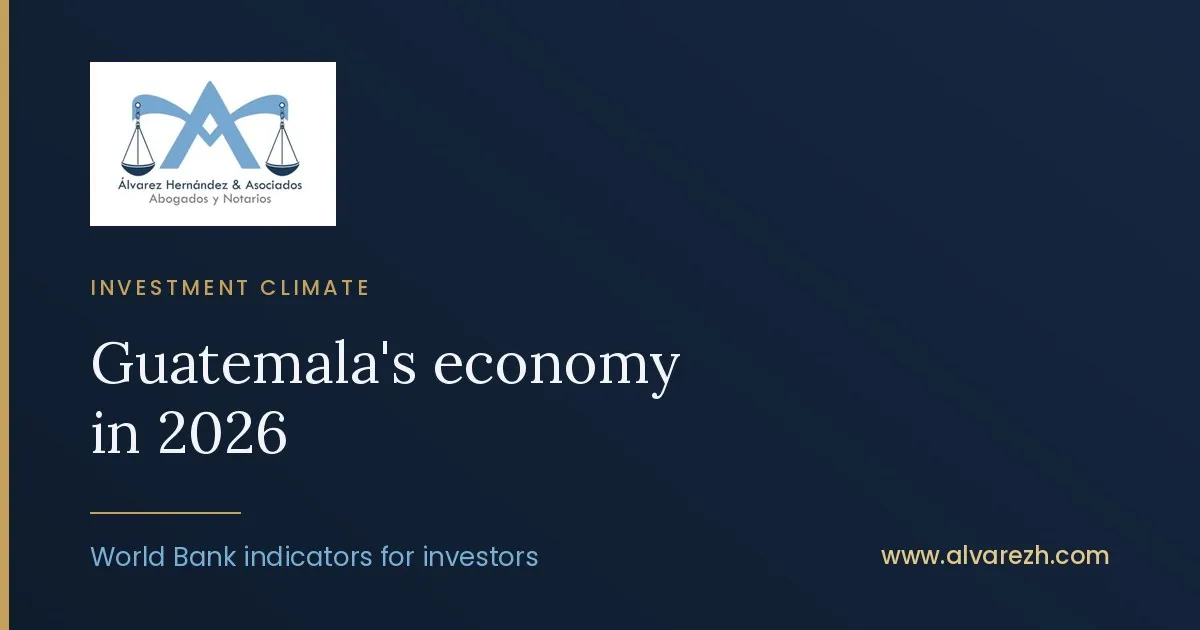 Cover image: Guatemala's economy in 2026: the figures an investor should know