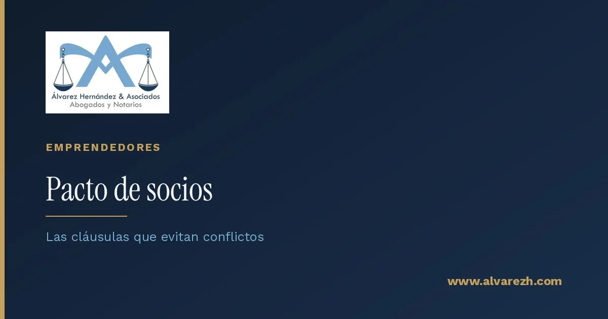 Imagen de portada del artículo: Pacto de socios: las cláusulas que evitan conflictos